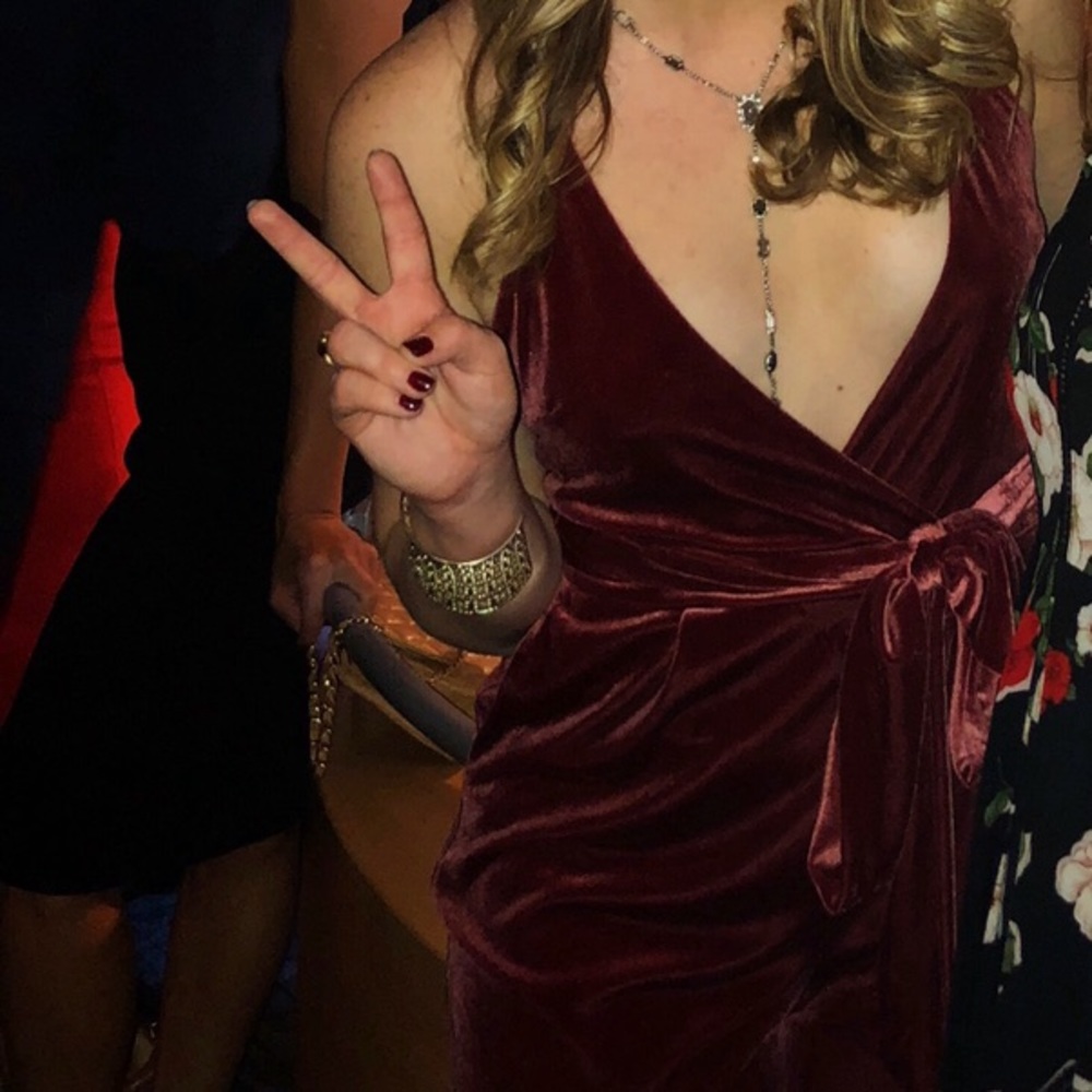 Raspberry Velvet Jumpsuit